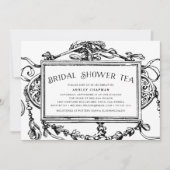 ヴィンテージバロックブライダルシャワーティー招待状 招待状 (正面)