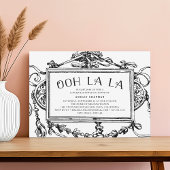 ヴィンテージバロックランジェリーシャワー招待状 招待状