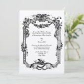 ヴィンテージバロックロココバラグレープフレーム 招待状 (スタンド正面)