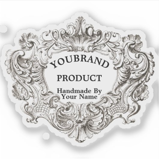 ヴィンテージバロックロココビクトリアンテンプレート シール (正面)
