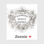 ヴィンテージバロックロココビクトリアンテンプレート シール (シート)