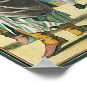 ヴィンテージバロック時代アトラスフロンティスピースワールドグローブ ポスター (角)