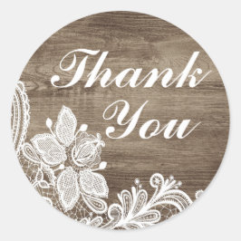 ヴィンテージバロック素朴レースエレガントオンサンキュー ラウンドシール