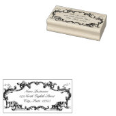 ヴィンテージバロック縁どドラゴン ラバースタンプ (押印)