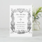 ヴィンテージバロック縁どロコハート セーブザデート (スタンド正面)