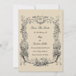 ヴィンテージバロック縁どロコハート セーブザデート