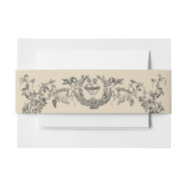 ヴィンテージバロック縁どロコハート 招待状ベリーバンド