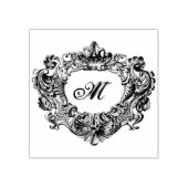 ヴィンテージバロック華美ロコモノグラム ラバースタンプ (インプリント)