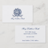 ヴィンテージバロック・シーシェル電話/名刺 名刺 (正面/裏面)