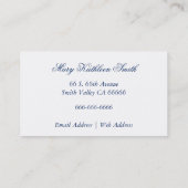 ヴィンテージバロック・シーシェル電話/名刺 名刺 (裏面)