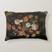 ヴィンテージバロック、フラワーピースby Boschaert, Elder アクセントクッション (正面)