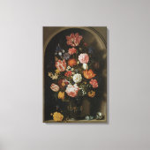ヴィンテージバロック、フラワーピースby Boschaert, Elder キャンバスプリント (正面)