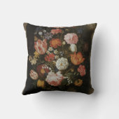 ヴィンテージバロック、フラワーピースby Boschaert, Elder クッション (裏面)