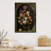 ヴィンテージバロック、フラワーピースby Boschaert, Elder ポスター (キッチン)