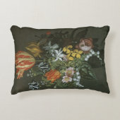 ヴィンテージバロック、フローラ静物花瓶 アクセントクッション (正面)