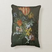 ヴィンテージバロック、フローラ静物花瓶 アクセントクッション (裏面(縦))