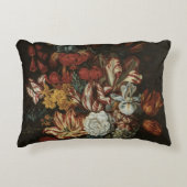 ヴィンテージバロック、フローラ静物花瓶 アクセントクッション (正面)