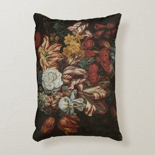 ヴィンテージバロック、フローラ静物花瓶 アクセントクッション (正面(垂直))