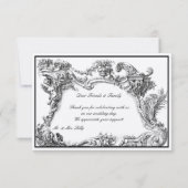 ヴィンテージバロック・ロココフローラ縁ど株 サンキューカード (裏面)