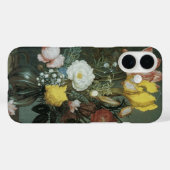 ヴィンテージバロック、花束のガラス花瓶 Case-Mate iPhoneケース (裏面 (横))