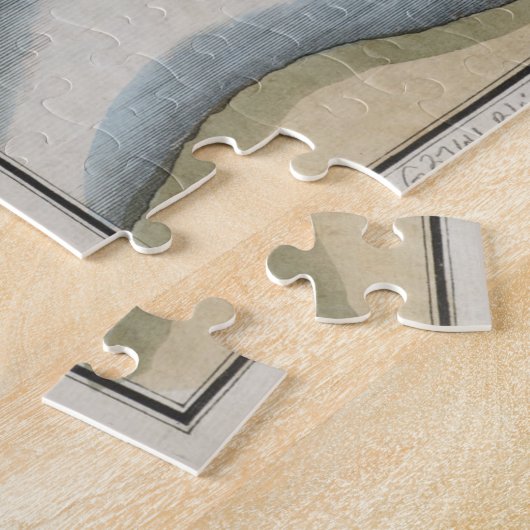 ヴィンテージバンカーヒルの戦いの地図(1826年) ジグソーパズル (側面)