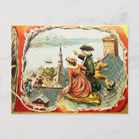 ヴィンテージバンカーヒルハガキ ポストカード (正面)