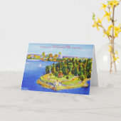 ヴィンテージバンクーバーアイランドグリーティングカード カード (黄色い花)