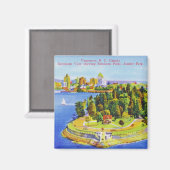 ヴィンテージバンクーバーアイランドマグネット マグネット (正面/裏面)