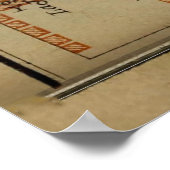 ヴィンテージバンクーバーカナダの地図（1907年） ポスター (角)