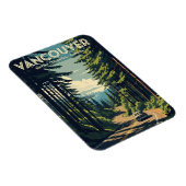 ヴィンテージバンクーバースカイラインカナダトラベル マグネット (右側)