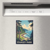 ヴィンテージバンクーバースタンレーパークカナダトラベル マグネット (インサイチュ (食洗機))