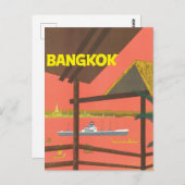 ヴィンテージバンコクタイランドトラベル ポストカード (正面/裏面)