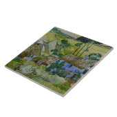 ヴィンテージバンゴッホわらぶきコテージバイアヒル タイル (側面)