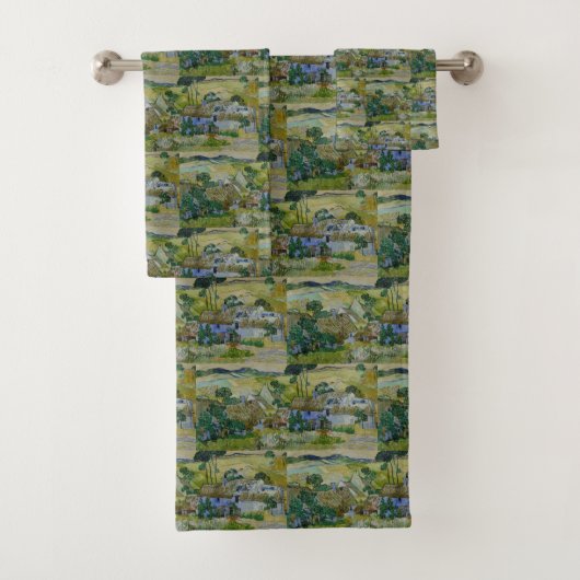 ヴィンテージバンゴッホわらぶきコテージバイアヒル バスタオルセット (インサイチュ)