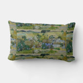 ヴィンテージバンゴッホわらぶきコテージバイアヒル ランバークッション (裏面)