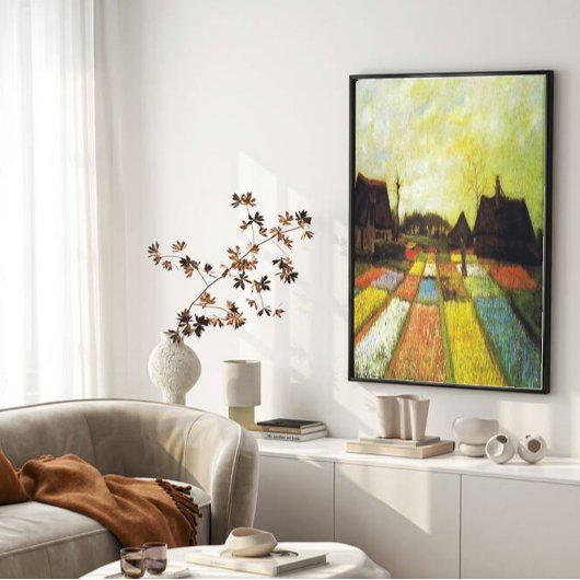 ヴィンテージバンゴッホチューリップフィールド キャンバスプリント