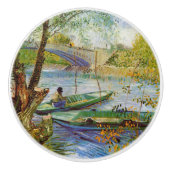 ヴィンテージバンゴッホポンデクリシー セラミックノブ (正面)