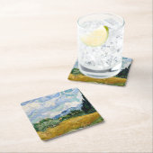 ヴィンテージバンゴッホ小麦畑 スクエアペーパーコースター (インサイチュ)