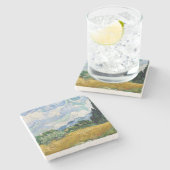 ヴィンテージバンゴッホ小麦畑 ストーンコースター (横)