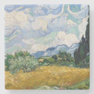 ヴィンテージバンゴッホ小麦畑 ストーンコースター