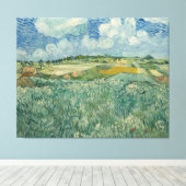 ヴィンテージバンゴッホ平野Auvers With Rain Cloud キャンバスプリント (インサイチュ (ウッドフロア))