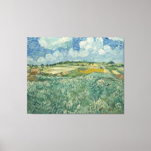 ヴィンテージバンゴッホ平野Auvers With Rain Cloud キャンバスプリント (正面)