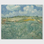 ヴィンテージバンゴッホ平野Auvers With Rain Cloud ラッピングペーパー (フラット)