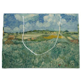 ヴィンテージバンゴッホ平野Auvers With Rain Cloud ラージペーパーバッグ (正面)