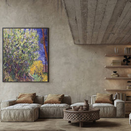 ヴィンテージバンゴッホ薄紫ブッシュ キャンバスプリント