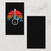 ヴィンテージバンジョプレーヤーブルーグラスミュージシャン 名刺 (正面/裏面)