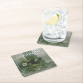 ヴィンテージバンジョーとナンタケットのフィドル・プレイヤー スクエアペーパーコースター (インサイチュ)