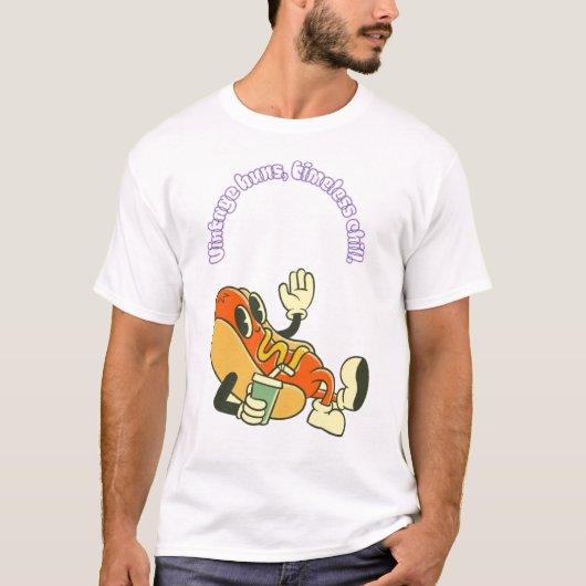 ヴィンテージバンズ、永遠のくつろぎ Tシャツ (正面)