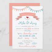 ヴィンテージバンティンお洒落グ結婚式招待状 招待状 (正面/裏面)