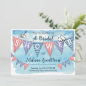 ヴィンテージバンティングブライダルシャワー 招待状 (スタンド正面)